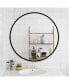 Фото #4 товара Round Mirror, Circle Mirror 24 Inch, Round Wall Mirror Suitable For Bedroom, Living Room