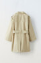 Фото #3 товара Пальто для девочек ZARA Long trench coat