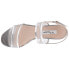 Фото #10 товара Nina Ganice Metallic Open Toe Wedding Womens Silver Dress Sandals GANICE-SIL