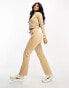 Фото #4 товара Juicy Couture velour straight leg joggers co-ord in light beige