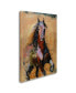 Фото #2 товара Joarez 'Golden Horse' Canvas Art - 12" x 19"