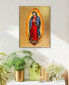 Фото #3 товара Icon Lady of Guadalupe Wall Art on Wood 16"