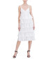 Фото #1 товара Women's V-Neck Tiered Sleeveless A-Line Dress