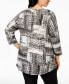 Plus Size Printed Top, Created for Macy's Deep Spotted Plaid, 2X - фото #2