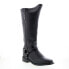 Фото #2 товара Abilene Boots 9196 Womens Black Leather Slip On Cowboy Western Boots