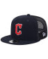 Фото #2 товара Men's Navy Cleveland Guardians Team Color Trucker 9FIFTY Snapback Hat