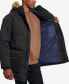 Фото #4 товара Men's Long Quilted Parka with Removable Faux-Fur Trim