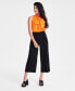 Women's High-Rise Wide-Leg Ankle Pants, Created for Macy's