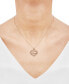 Mama Open Heart Pendant Necklace in 10k Gold, 16" + 2" extender