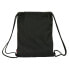 Backpack with Strings Kelme Travel Black Green 35 x 40 x 1 cm