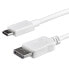 Фото #2 товара StarTech.com 3ft/1m USB C to DisplayPort 1.2 Cable 4K 60Hz - USB-C to DisplayPort Adapter Cable HBR2 - USB Type-C DP Alt Mode to DP Monitor Video Cable - Works w/ Thunderbolt 3 - White - 1 m - USB Type-C - DisplayPort - Male - Male - Straight