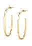 Elegant gold-plated earrings Creole SAVN04
