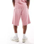 Фото #4 товара COLLUSION Unisex skate shorts co-ord in washed pink