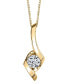 Фото #1 товара Sirena diamond (1/5 ct. t.w.) Pendant in 14k White, Yellow or Rose Gold