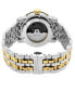 ფოტო #3 პროდუქტის Men's Madison Swiss Automatic Two-Tone Stainless Steel Bracelet Watch 39mm