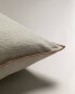 Фото #20 товара Декоративная подушка ZARAHOME с обшивкой и контрастным оверлоком