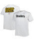 Фото #4 товара Men's White Pittsburgh Steelers Big and Tall Hometown Collection Hot Shot T-shirt