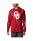 Men's Crimson Oklahoma Sooners Big & Tall Terminal Tackle Raglan Omni-Shade Long Sleeve T-shirt