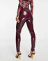Фото #4 товара Commando faux leather patent perfect control co-ord legging in dark red
