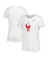 ფოტო #1 პროდუქტის Women's White France National Team Club Crest T-shirt