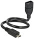 Фото #1 товара Delock 83927 - 0.35 m - Micro-USB B - USB A - USB 2.0 - 480 Mbit/s - Black