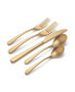 Фото #3 товара Kenbrook Champagne Tumbled 20 Piece Everyday Flatware Set, Service For 4