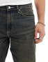 Фото #6 товара ASOS DESIGN tapered fit jeans in dark wash blue with tint