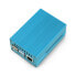 Фото #2 товара Case for Raspberry Pi 4B with fan - metal - blue