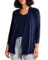 Фото #1 товара Nic + Zoe Pocket Drapey Rib Cardigan Women's