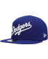 ფოტო #1 პროდუქტის Men's Royal Los Angeles Dodgers Logo White 59FIFTY Fitted Hat