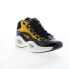 Фото #6 товара Reebok Question Mid Mens Black Leather Lace Up Athletic Basketball Shoes