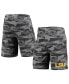 ფოტო #1 პროდუქტის Men's Charcoal, Gray LSU Tigers Camo Backup Terry Jam Lounge Shorts