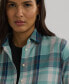 ფოტო #3 პროდუქტის Women's Cotton Plaid Shirt