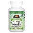 Фото #1 товара Витамины Source Naturals Витамин D-3, 50 мкг (2,000 МЕ), 120 капсул для веганов
