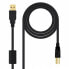 Фото #3 товара NANOCABLE HQ Ferrita USB A Male To USB B Male 5 m USB Cable