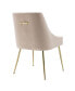 Upholstered Performance Velvet Accent Chair With Metal Leg