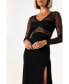 ფოტო #2 პროდუქტის Women's Addams Longsleeve Midi Dress