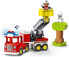 Фото #16 товара LEGO DUPLO Town Fire Engine Toy, Educational Toy for Toddlers from 2 Years, Set with Blue Light and Martin Horn, Fireman and Cat, for Girls and Boys 10969