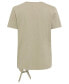 Фото #2 товара Women's 100% Cotton Short Sleeve Placement Print T-Shirt