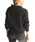 Фото #2 товара Women's Mix-Stitch Envelope-Collar Sweater