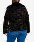 Фото #2 товара Plus Size Natalia Faux Fur Collared Jacket