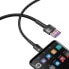 Фото #7 товара Wytrzymały Kabel przewód USB USB-C 40W Quick Charge 3.0 QC 3.0 1m szaro-czarny