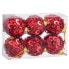 Ёлочные шарики Красный Пластик Polyfoam 6 x 6 x 6 cm (6 штук)