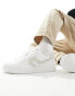 Levi's Swift leather trainer in white with cream backtab