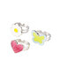 Фото #6 товара 4-Piece Rainbow Necklace & Icon Rings Set One Size