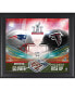 Фото #1 товара Atlanta Falcons vs. New England Patriots Framed Super Bowl LI 15" x 17" Matchup Collage