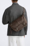 Nylon crossbody bag with buckles