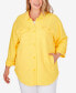 Фото #1 товара Куртка Ruby Rd. Plus Size сшитая из текстурированного трикотажа с воротником и карманами