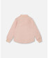 ფოტო #3 პროდუქტის Girl Quilted Long Sleeve Overshirt Light Pink - Toddler|Child