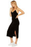 Фото #2 товара Juicy Couture 167746 Womens Velour Cross-back Slip Dress Black Size X-Small